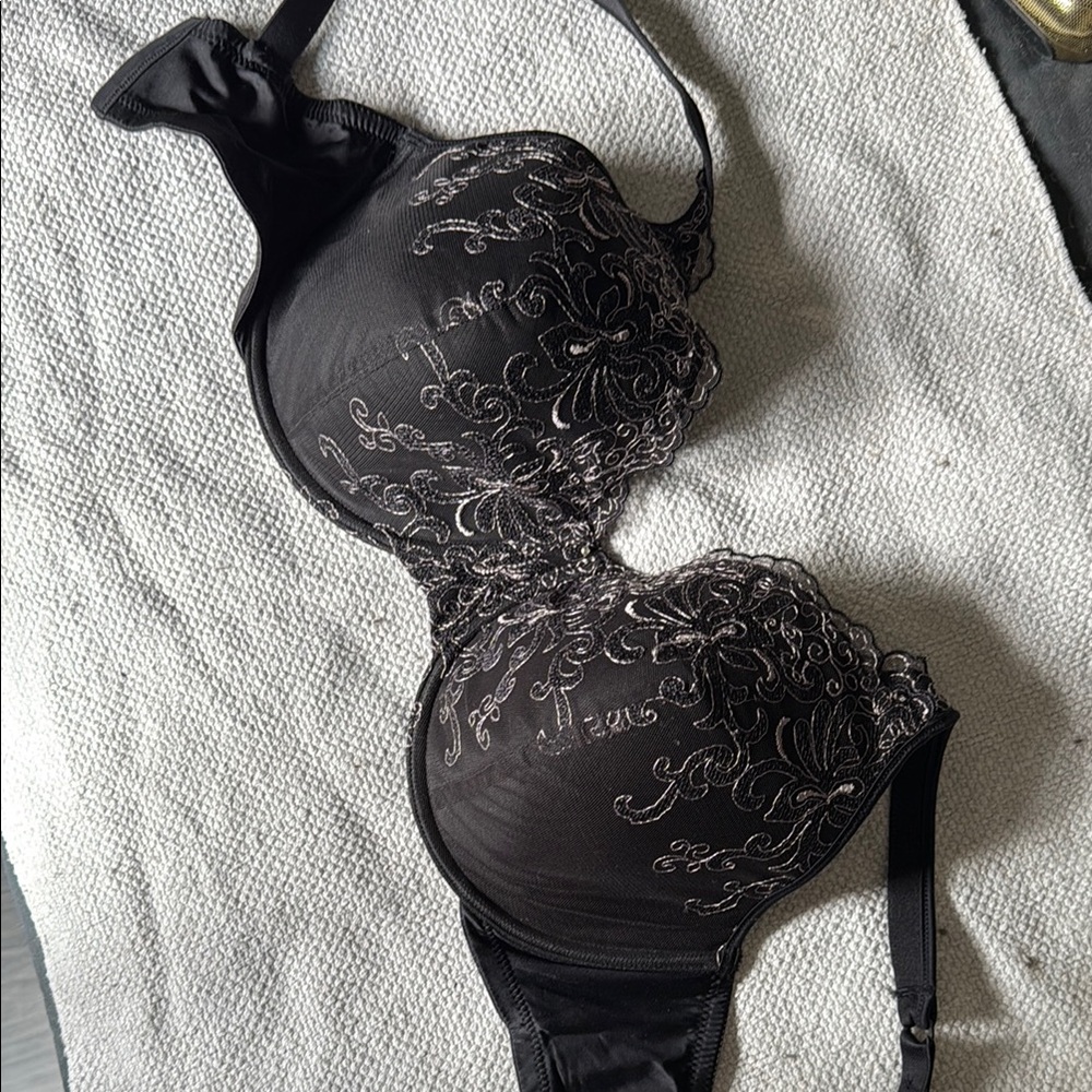 Playtex Black Lace Underwire Bra